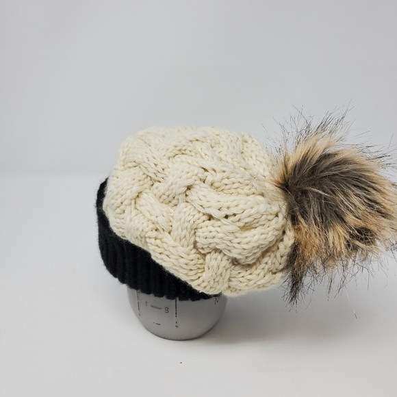 NFL APPAREL ARIZONA CARDINALS FOOTBALL CREAM KNITWEAR POM POM BEANIE WOMEN OS - Picture 7 of 12